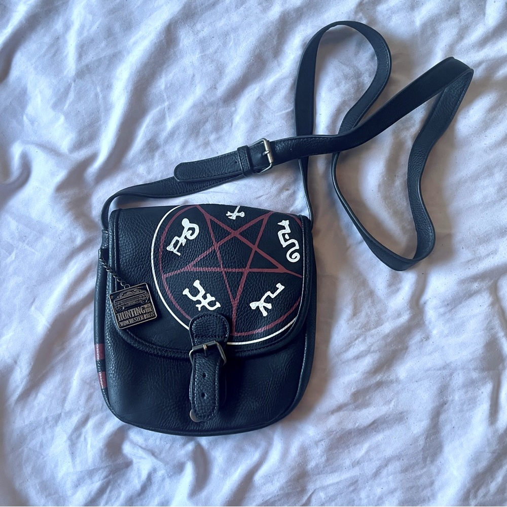 Supernatural Black Crossbody Bag